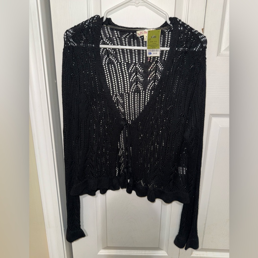 Elegant Black Knit Sweater